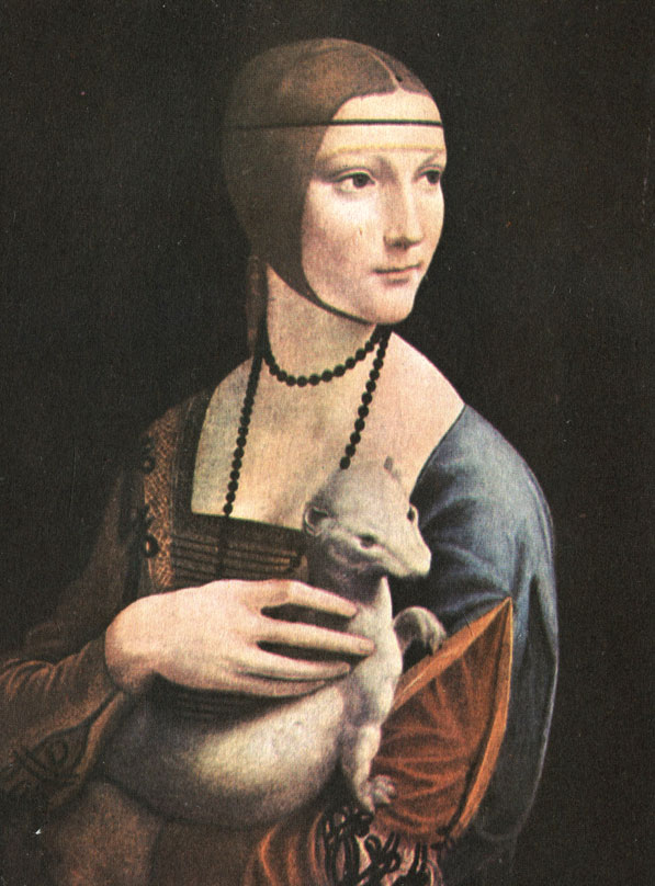 Леонардо да Винчи Дама с горностаем. (Портрет Чечилии Галлерани)